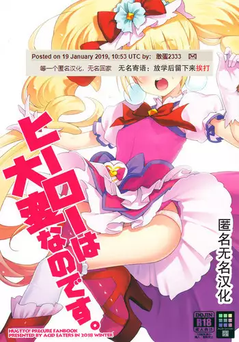 (C95) [ACID EATERS (Kazuma Muramasa)] Hero wa Taihen nano desu. (Hugtto! PreCure) [Chinese] [??????]